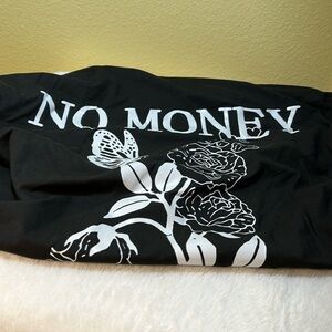 Men’s extra large muscle shirt, black with floral design, money tree!
